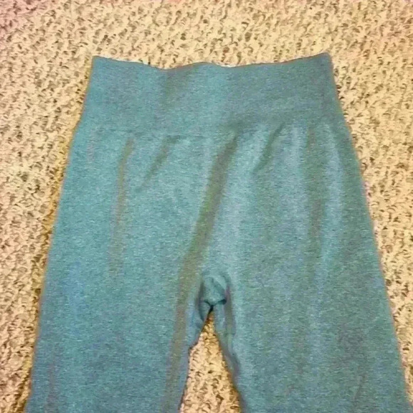 OYS Yoga 2 Piece Workout Sports Set Crop Top High Waist Leggings Green Size L - Picture 13 of 16